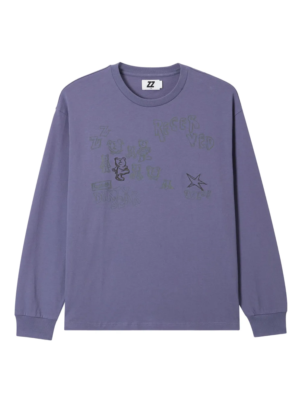izzue graphic-print sweatshirt | Purple | Image 1