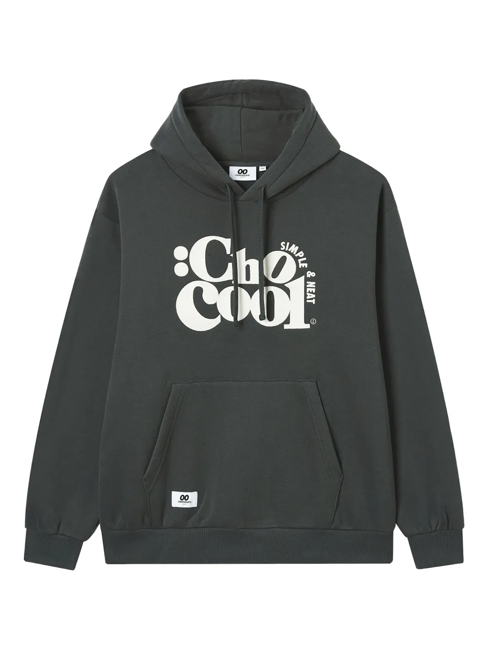 Chocoolate Logo-print Hoodie In Gray