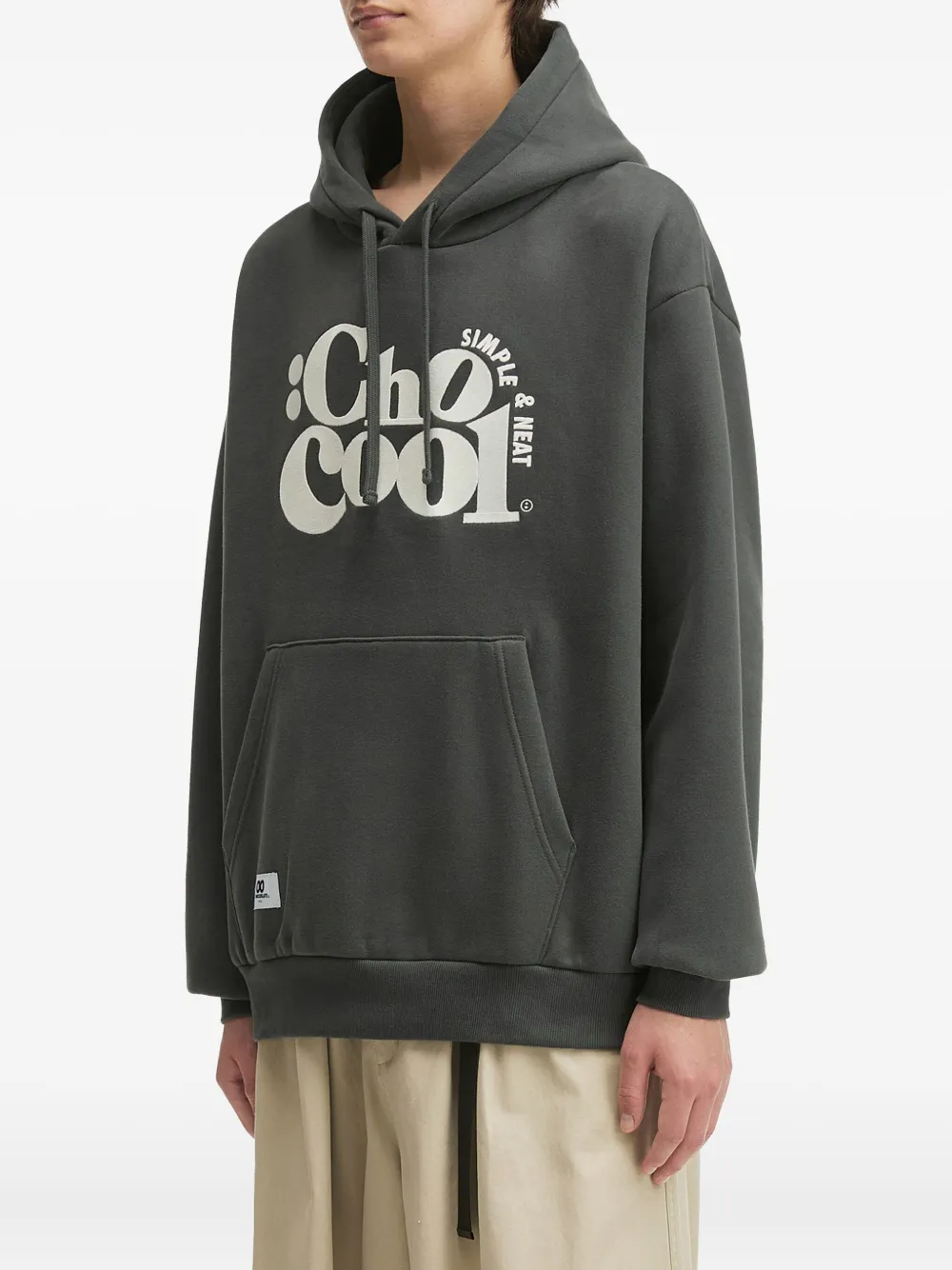 Chocoolate Logo-print Hoodie In Gray