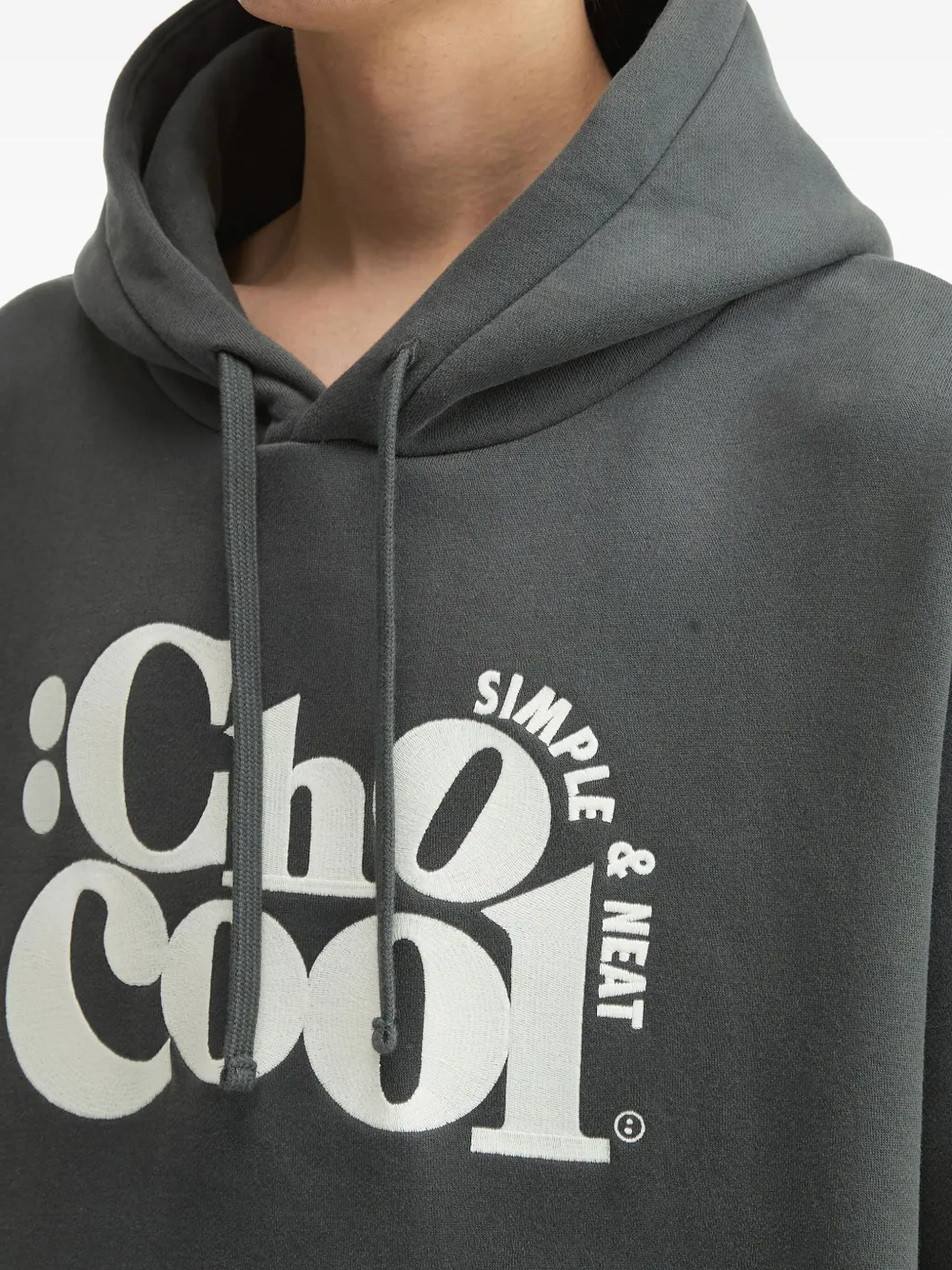 Chocoolate Logo-print Hoodie In Gray