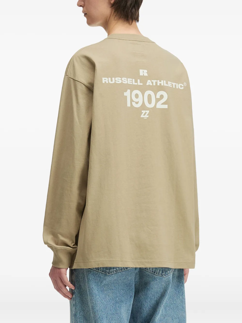 Izzue Russell Athletic Long-sleeve T-shirt In Neutral