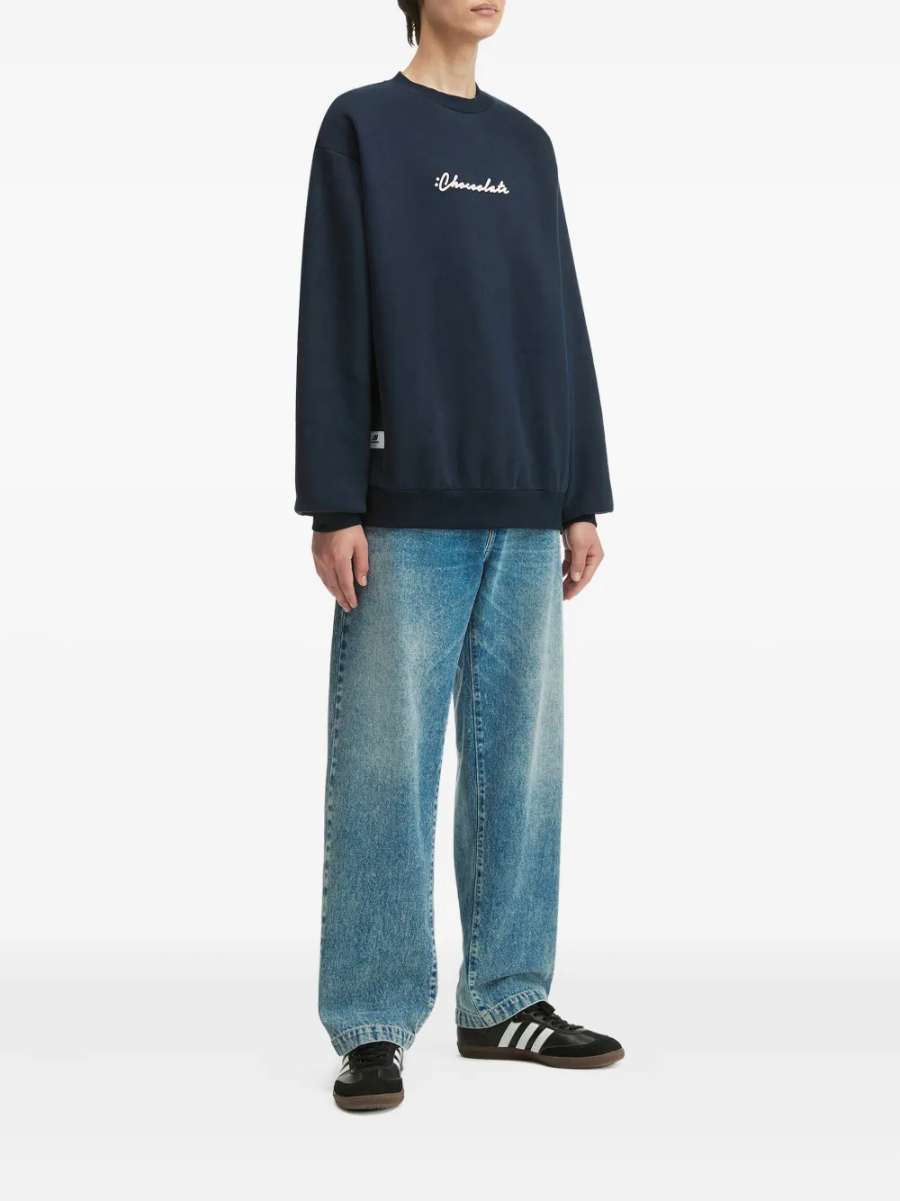 CHOCOOLATE logo-print sweatshirt - Blauw