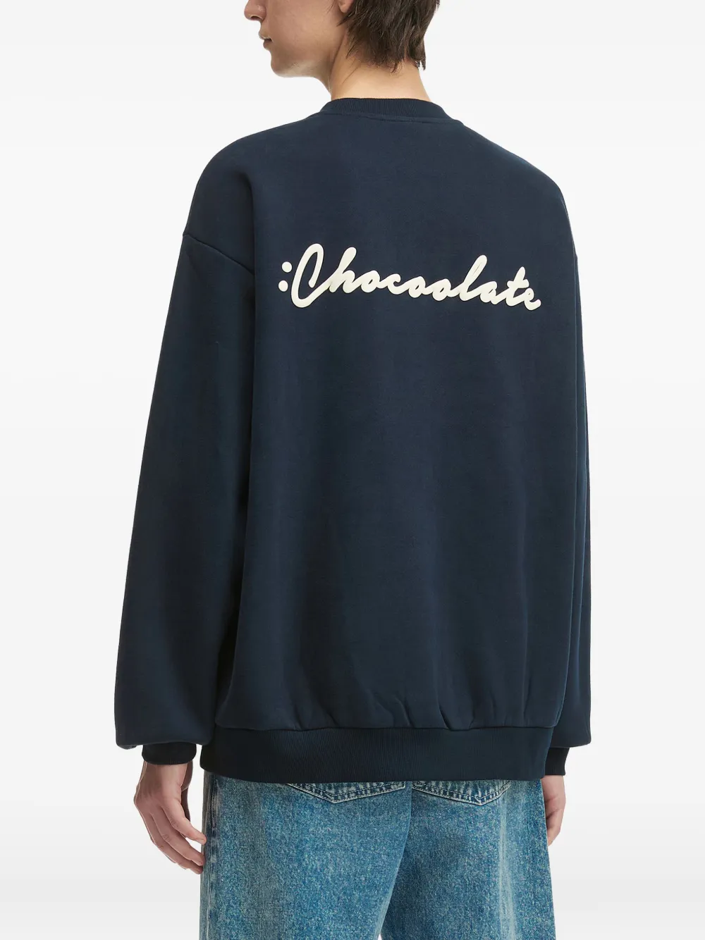 Chocoolate Logo-print Sweatshirt In Blue
