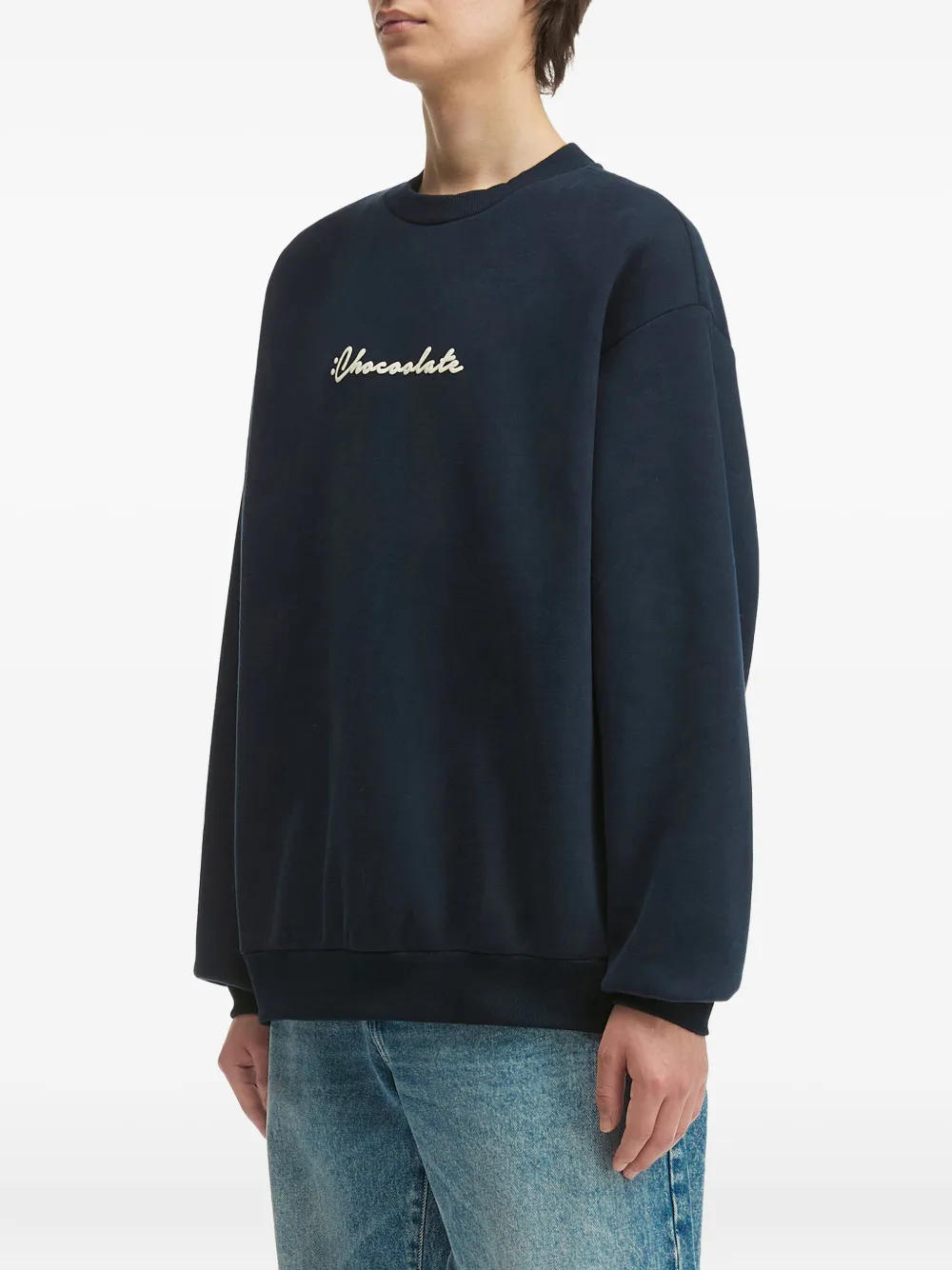 Chocoolate Logo-print Sweatshirt In Blue