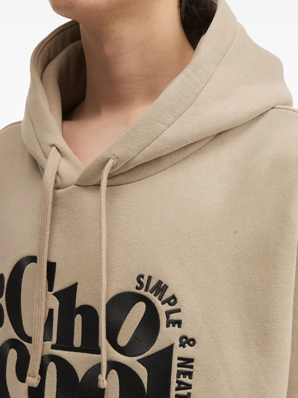Chocoolate Logo-print Hoodie In Neutral