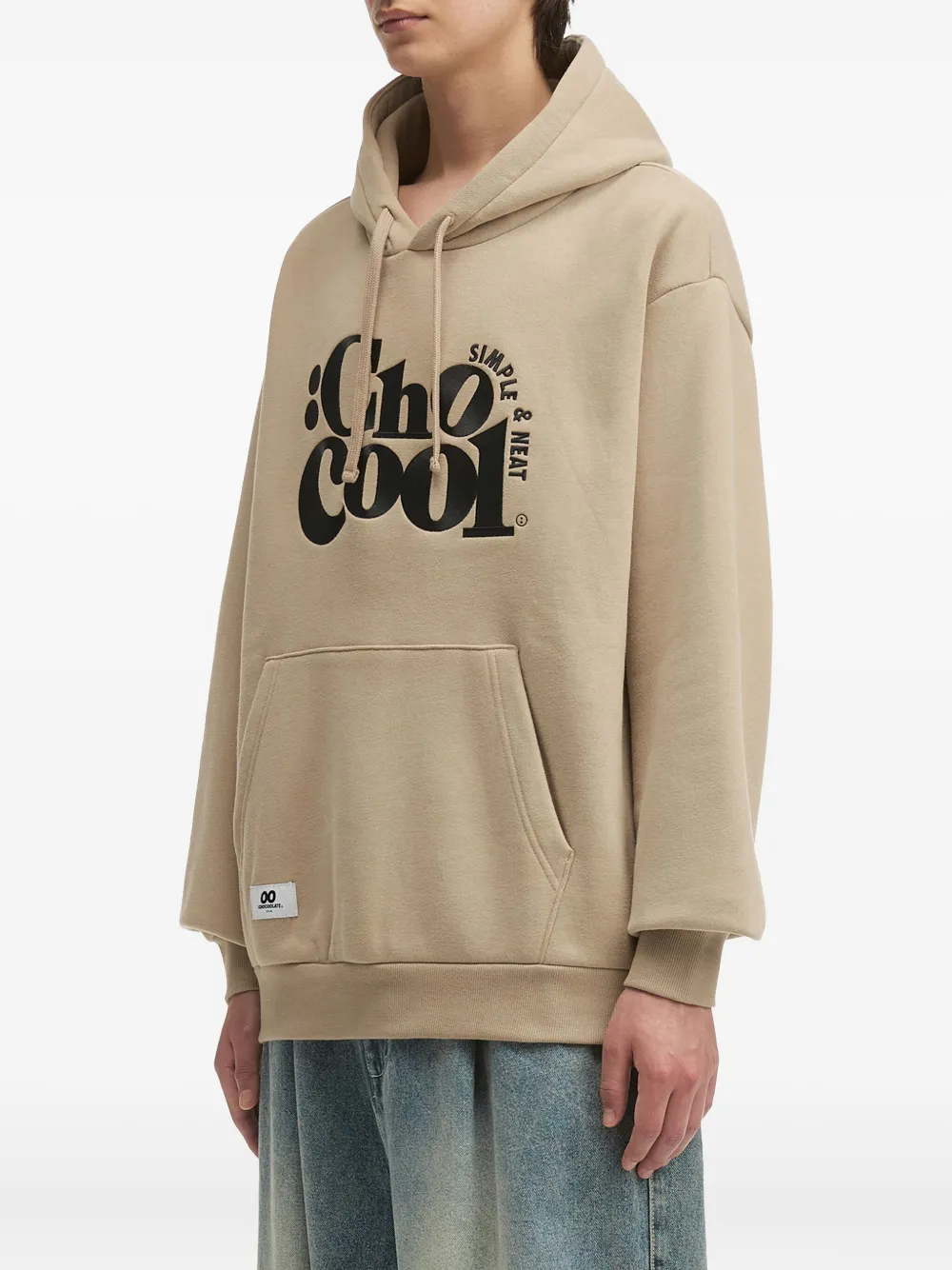 Chocoolate Logo-print Hoodie In Neutral
