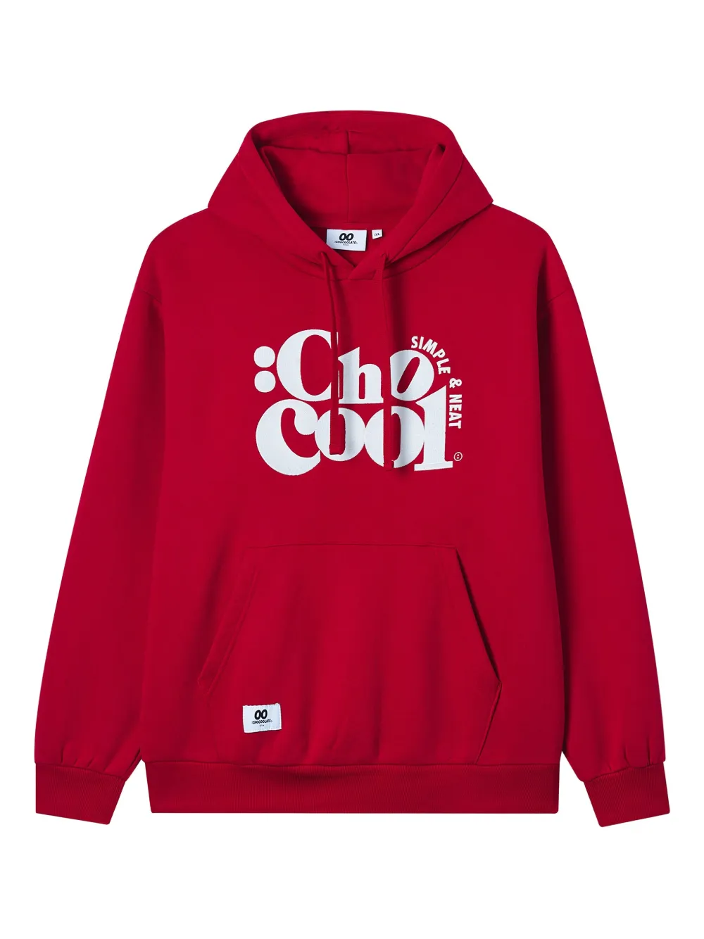 Chocoolate Logo-print Hoodie In Red