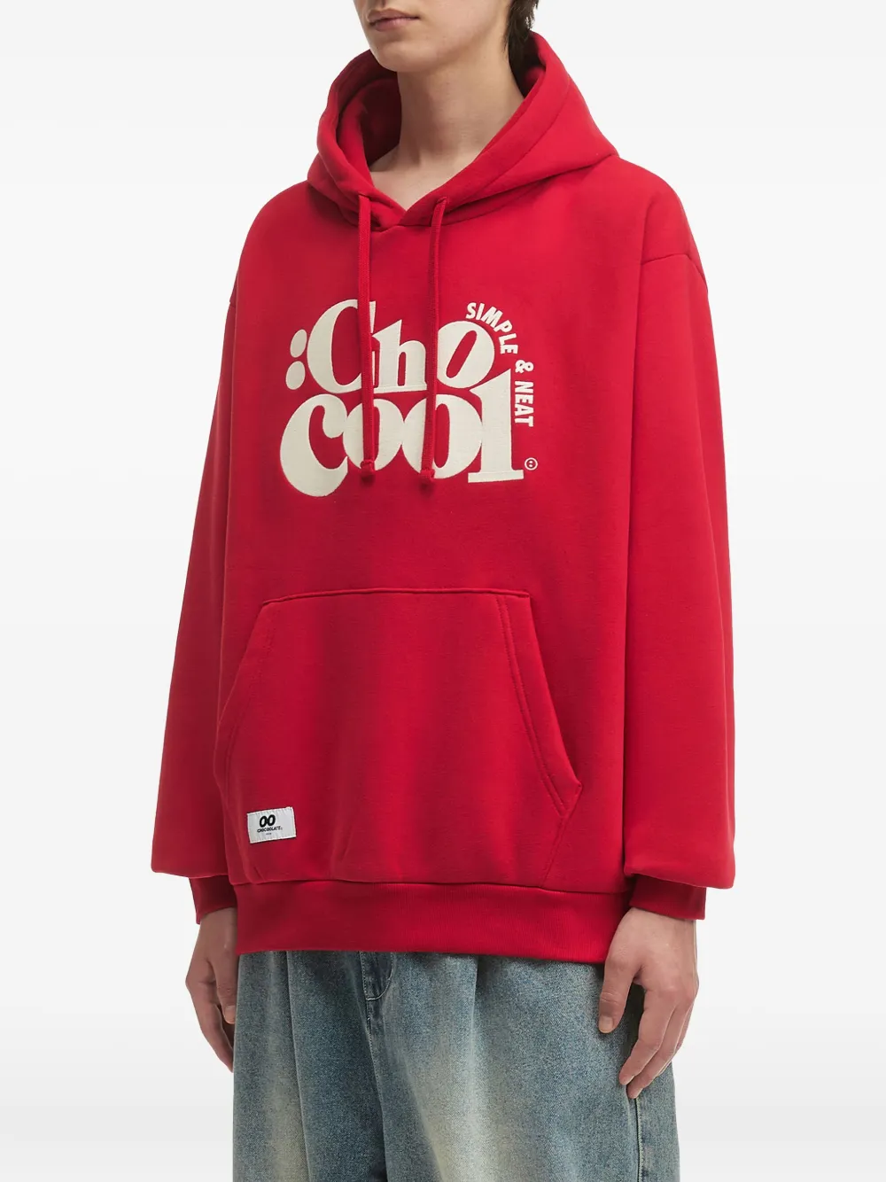 Chocoolate Logo-print Hoodie In Red