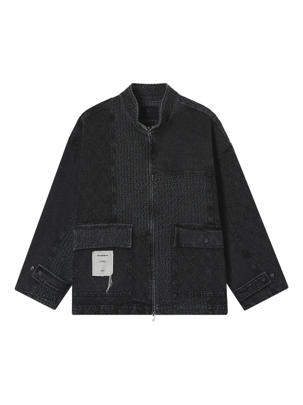 FIVE CM quilted panelled jacket | nero | Image 1