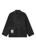 FIVE CM quilted panelled jacket - Black