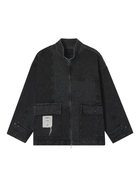 FIVE CM quilted panelled jacket