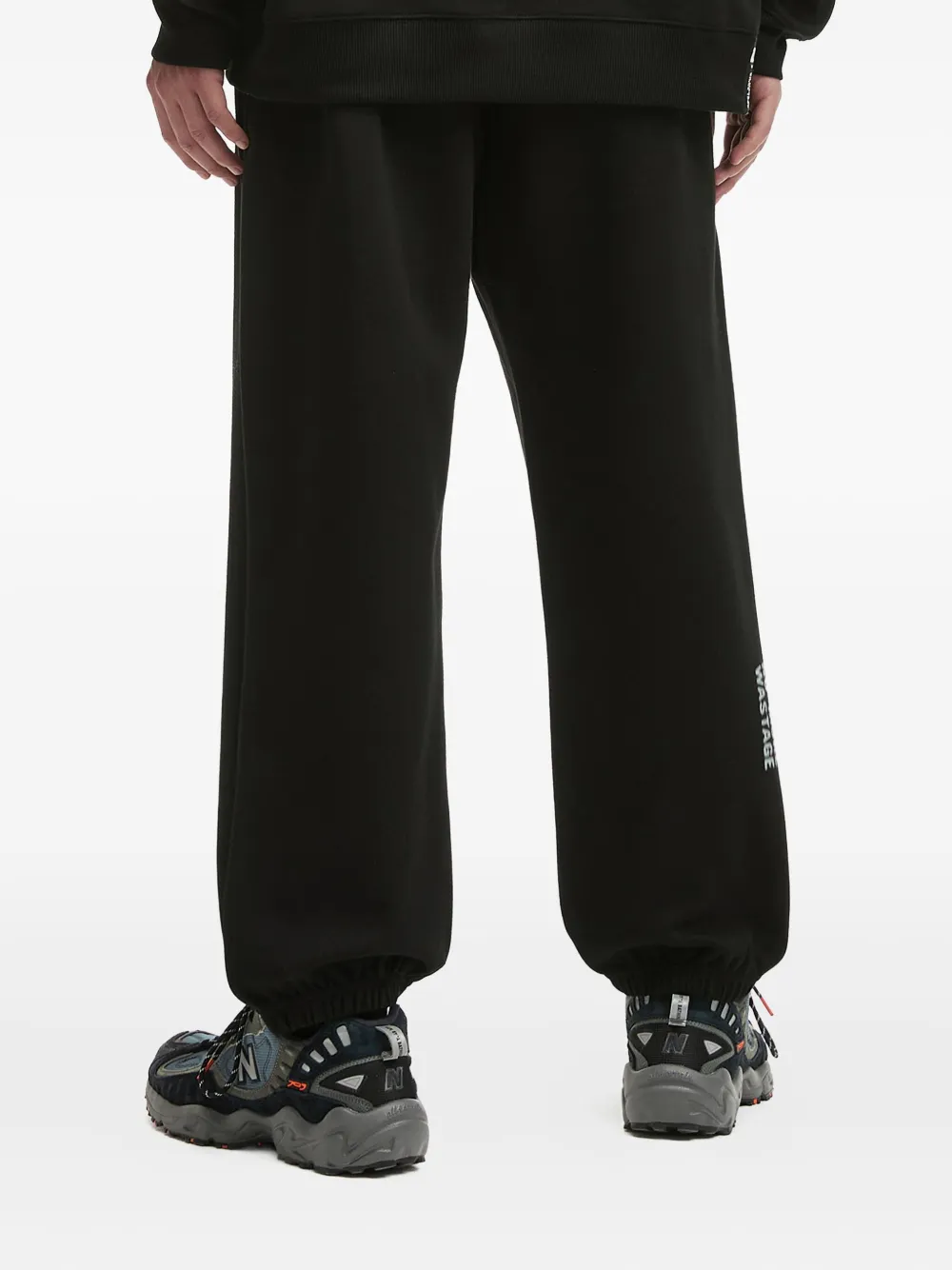 Izzue Elasticated-cuff Track Pants In Black