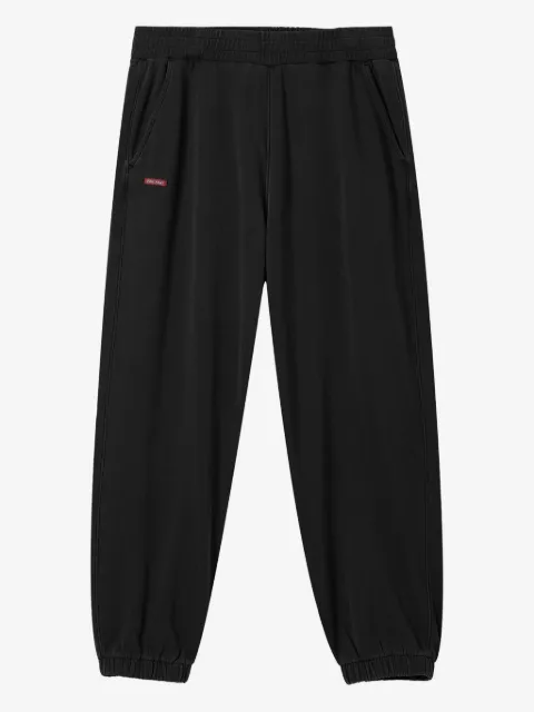 izzue elasticated-cuff cotton track pants