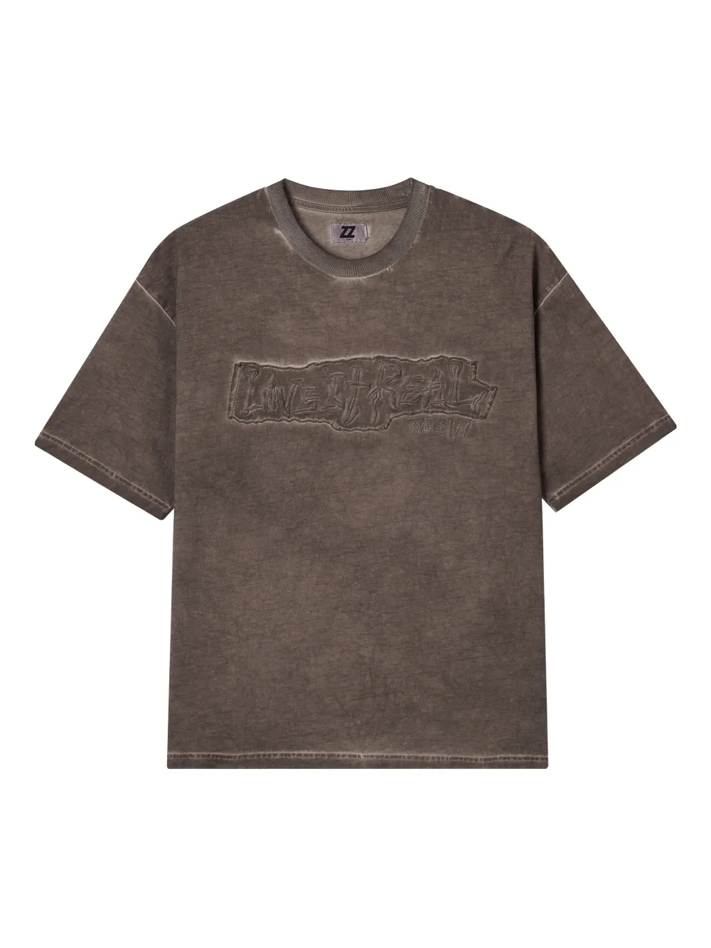 izzue Embroidered-logo cotton T-shirt | Brown | Image 1