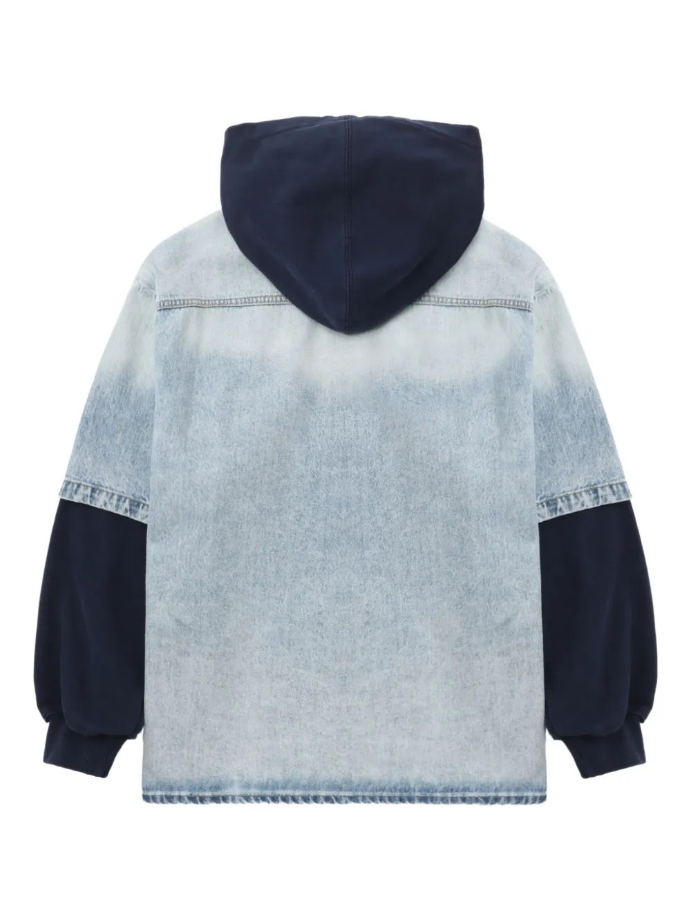 We11done Denim jack Blauw