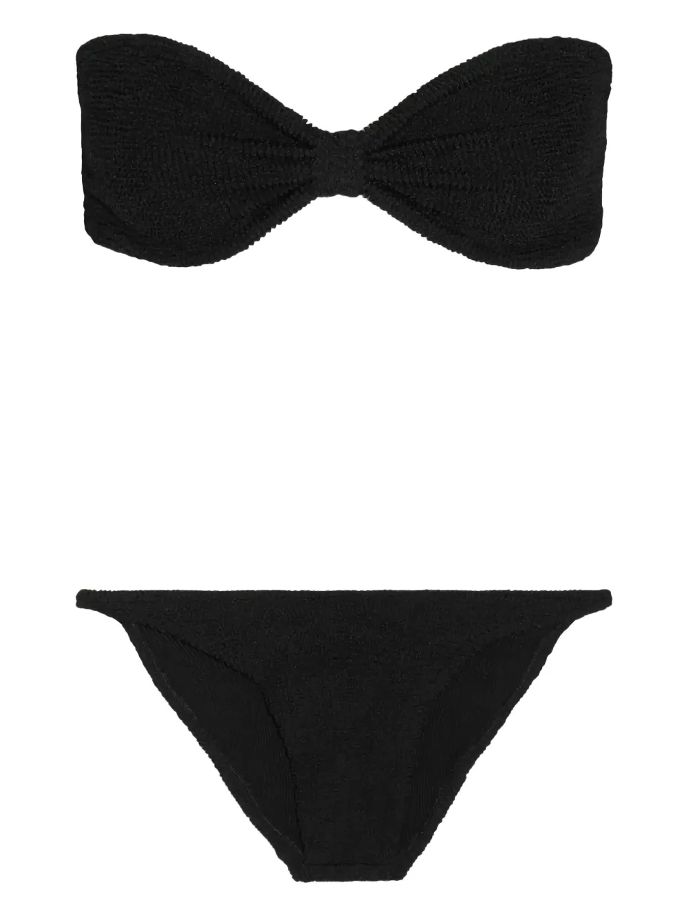 bandeau textured bikini
