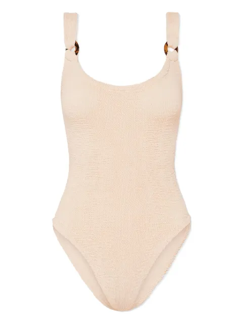 Hunza G ring-detail swimsuit