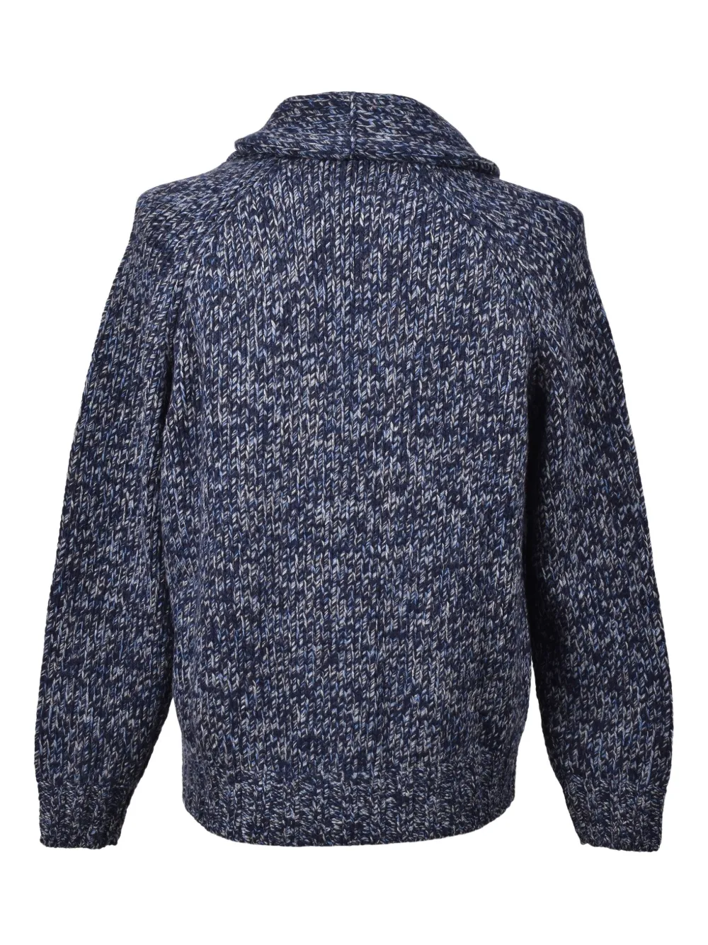 Brunello Cucinelli Shawl-collar Button Cardigan In Blue