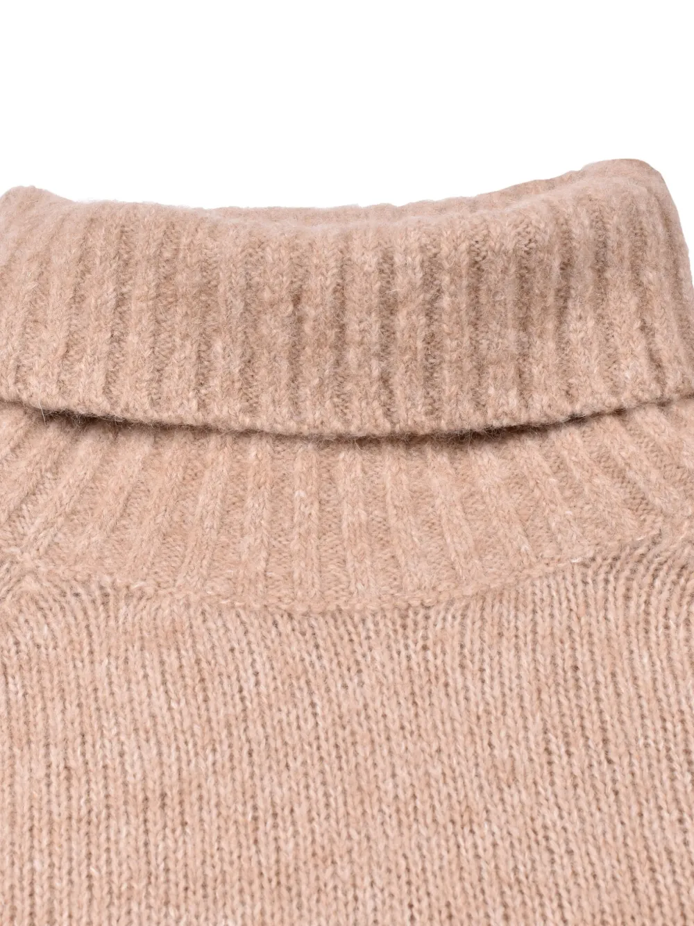 Brunello Cucinelli Coltrui met geribbelde manchetten Beige