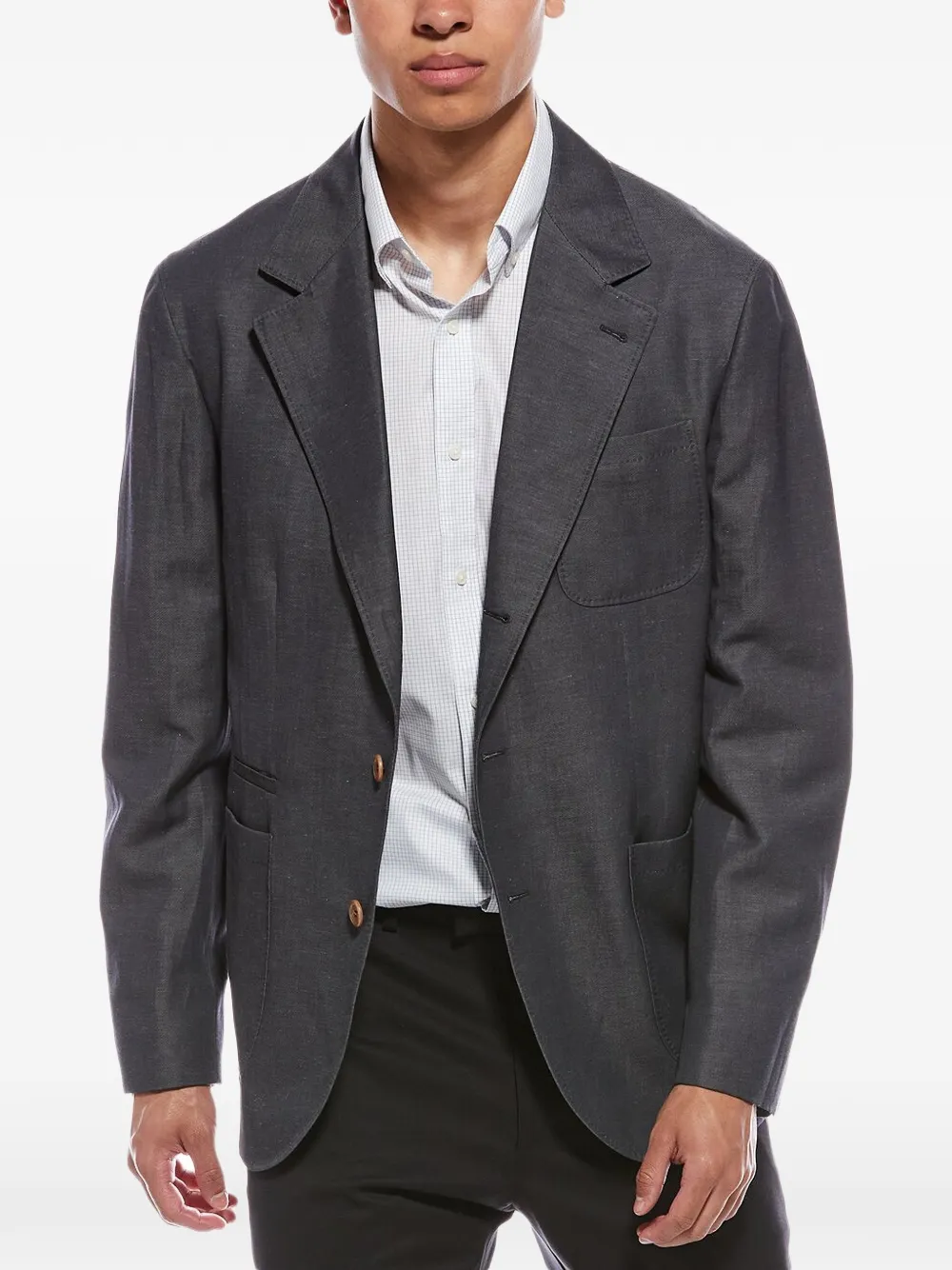 Brunello Cucinelli single-breasted blazer - Grigio