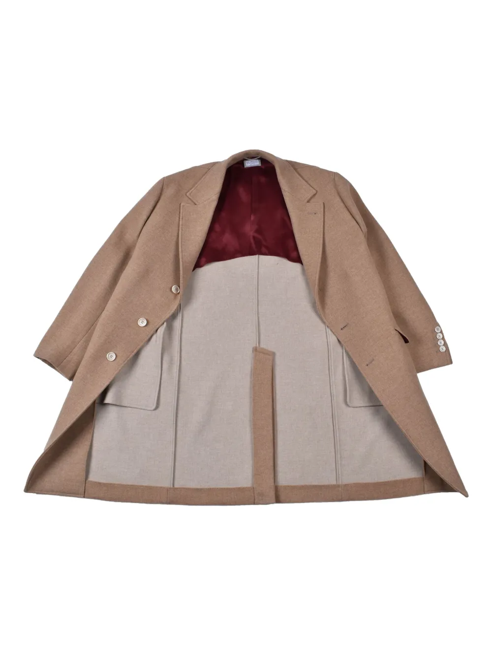 Brunello Cucinelli Jas met drie knopen Beige