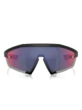 Prada Linea Rossa geometric-frame sunglasses - Black