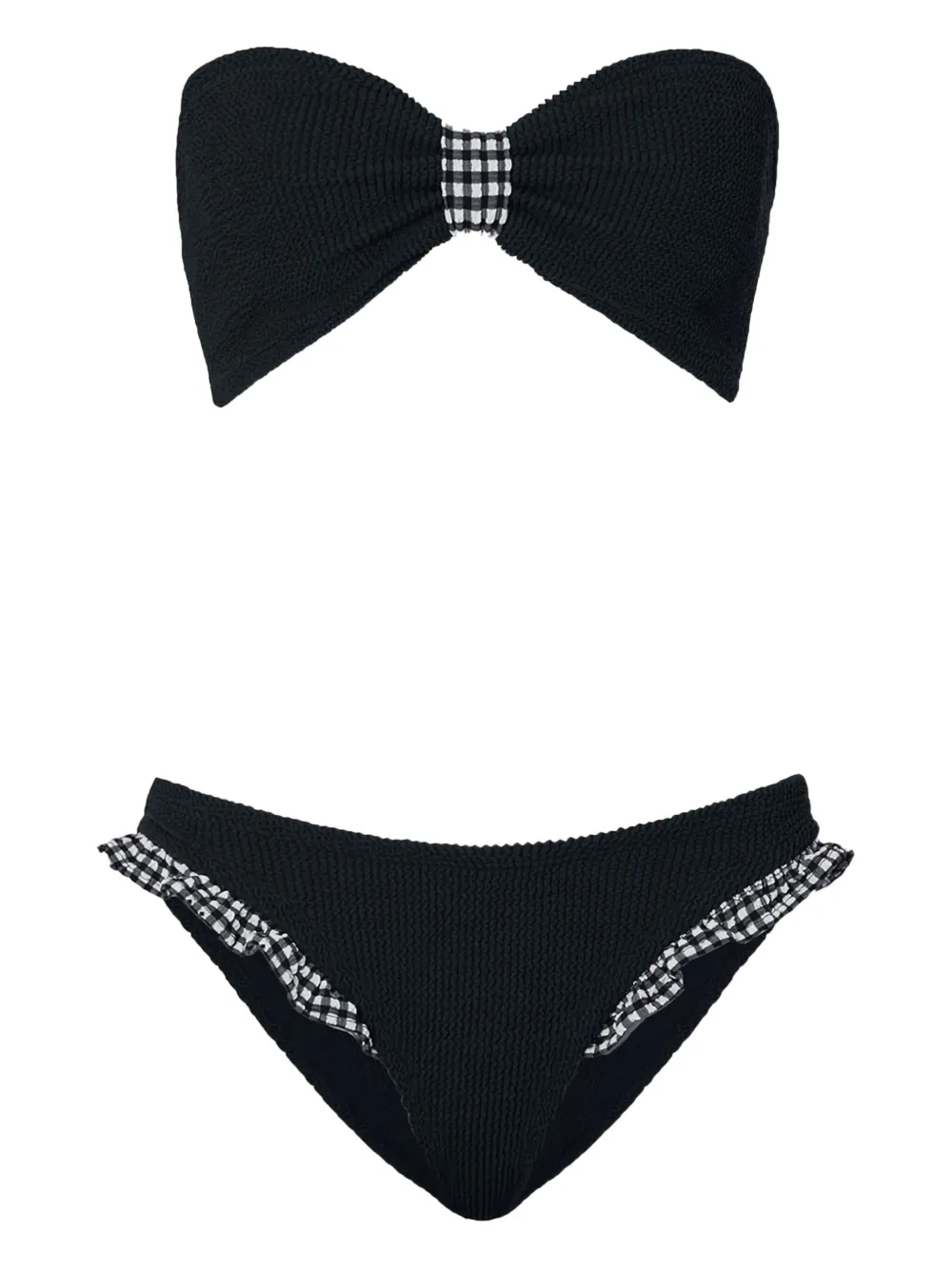 ruffled gingham bikini