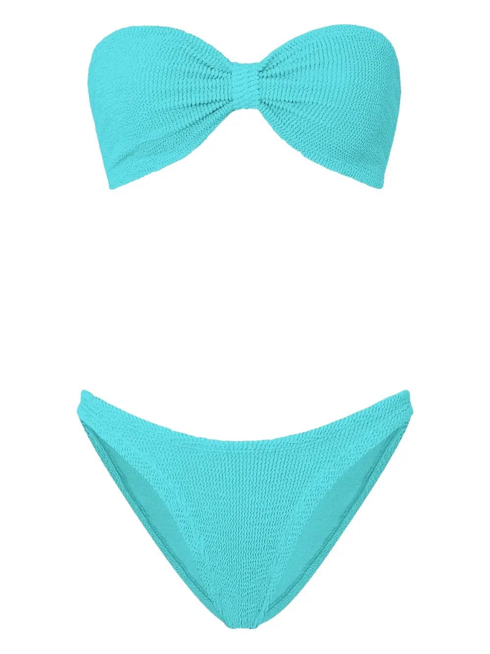 bandeau textured bikini