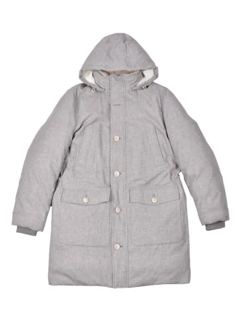 Brunello Cucinelli hooded buttoned jacket