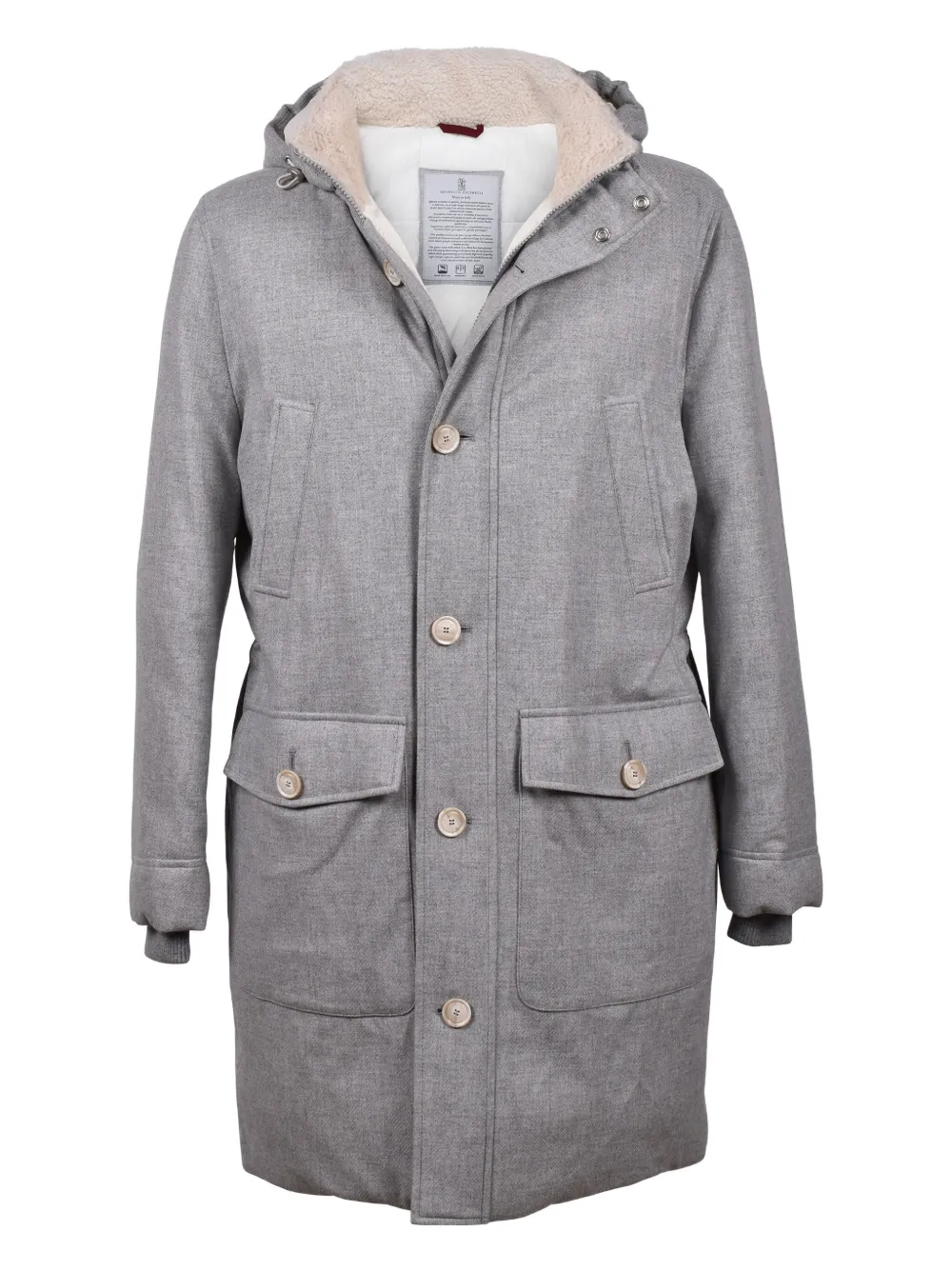 Brunello Cucinelli Jack met capuchon Grijs