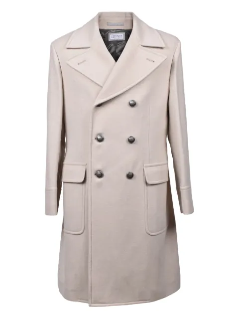 Brunello Cucinelli double-breasted cashmere coat