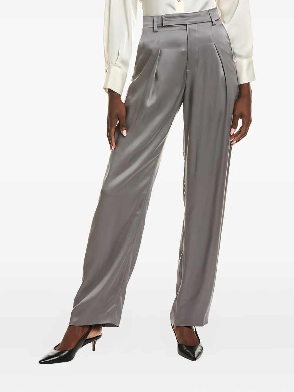 Brunello Cucinelli Geplooide broek Grijs