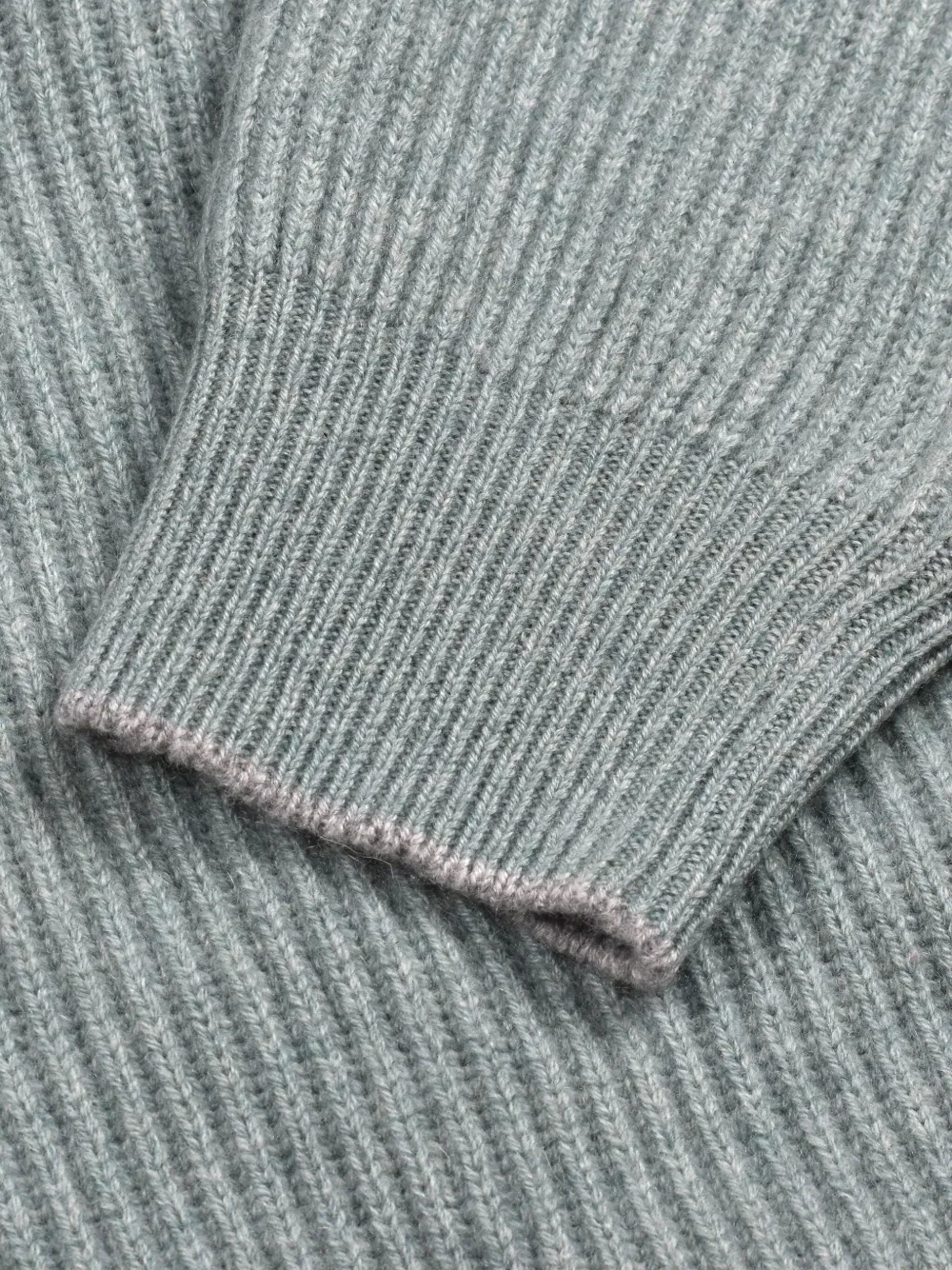 Brunello Cucinelli Geribbelde sweater met ronde hals Groen