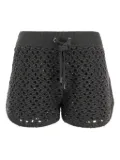 Brunello Cucinelli sequin-embellished crochet short shorts - Grey