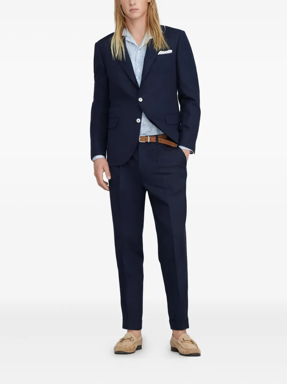 Brunello Cucinelli single-breasted suit | Blue | Image 1