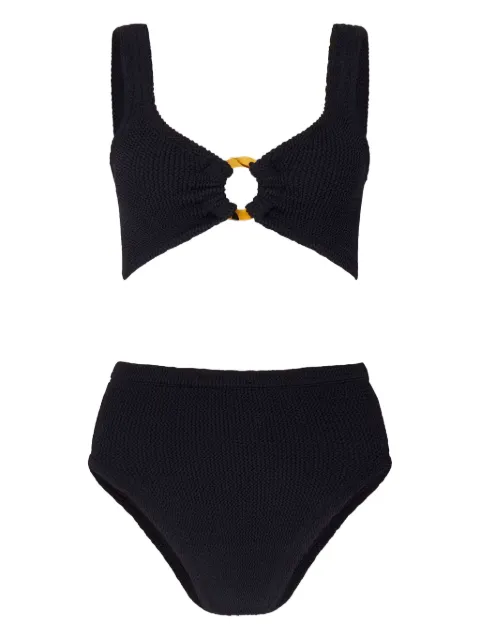 Hunza G ring-detail high-rise bikini