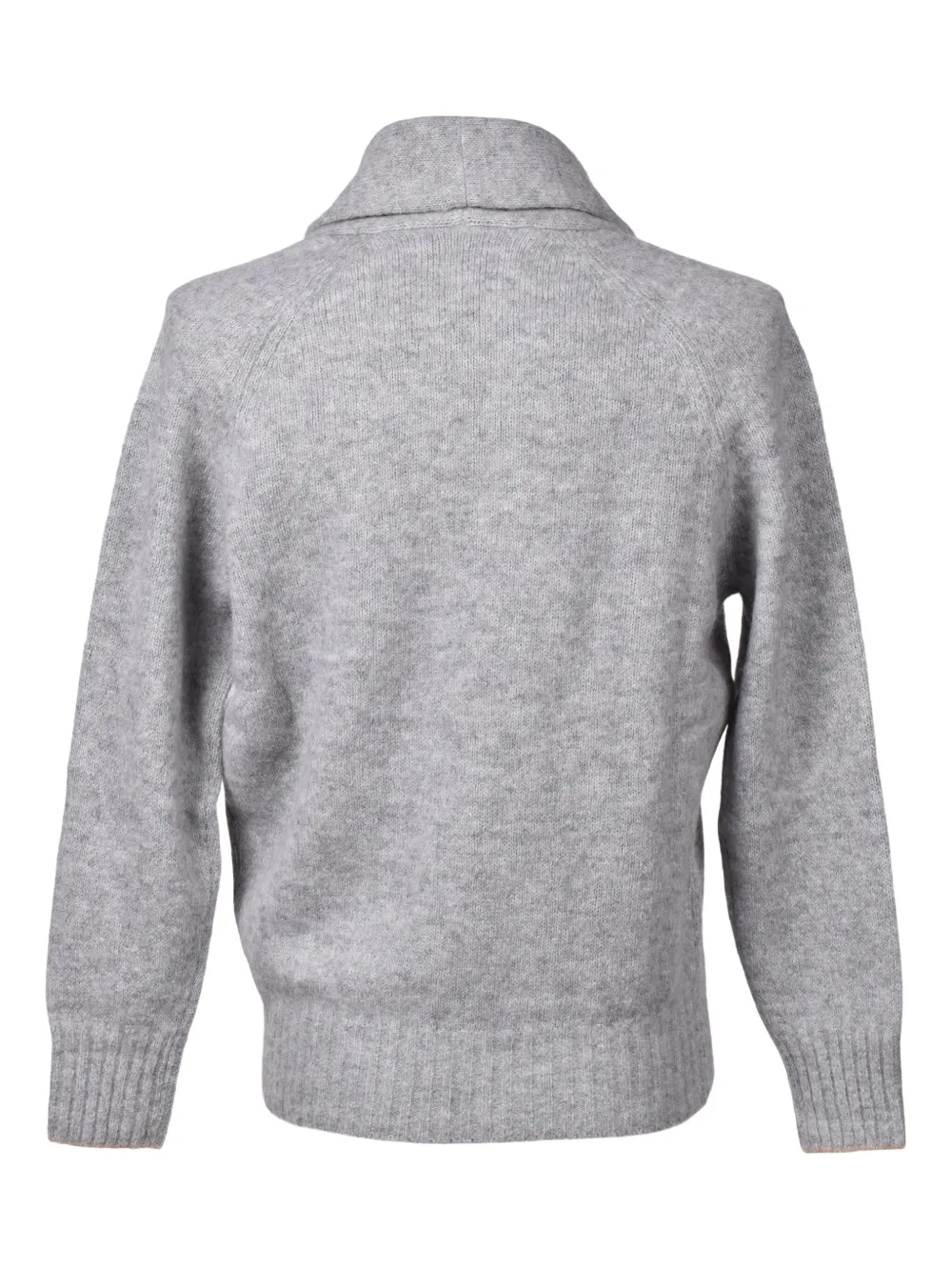 Brunello Cucinelli Vest met sjaalkraag en knoop Grijs