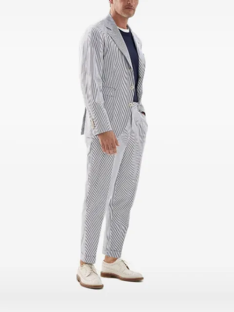 Brunello Cucinelli striped cotton blazer