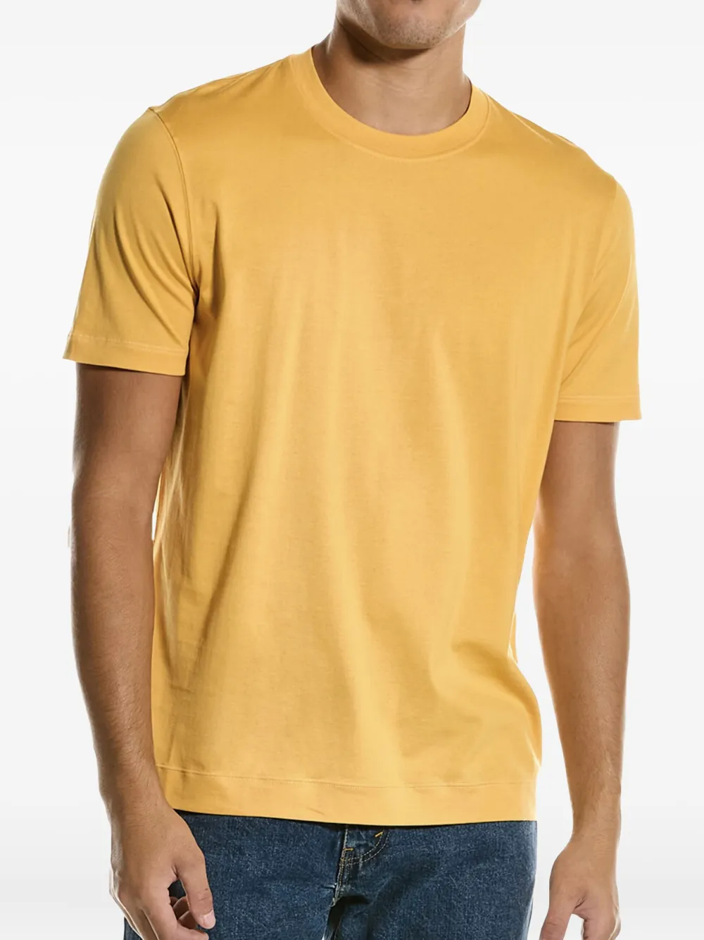Brunello Cucinelli round-neck short-sleeve T-shirt | Orange | Image 1