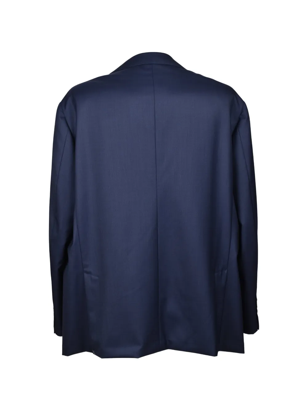 Brunello Cucinelli single-breasted wool suit jacket Blauw