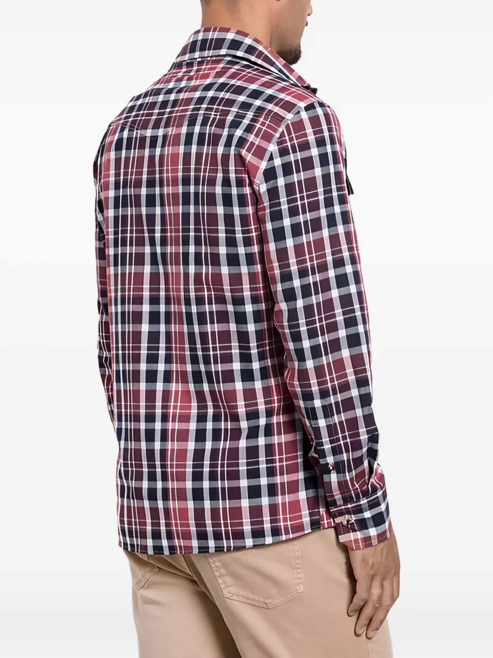 Brunello Cucinelli Geruit overhemd Rood