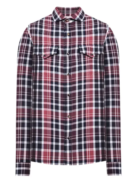 Brunello Cucinelli check-pattern shirt