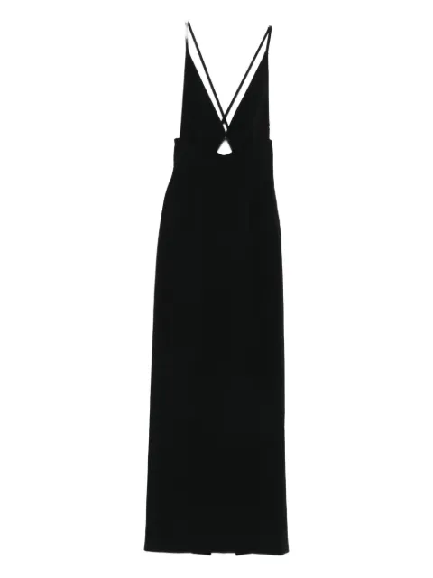 Solace London Milly cross-back maxi dress