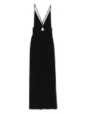 Solace London Milly cross-back maxi dress - Black