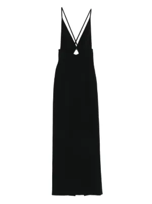 Solace London Milly cross-back Maxi Dress | Black | FARFETCH Solace London Milly cross-back Maxi Dress | Black | FARFETCH