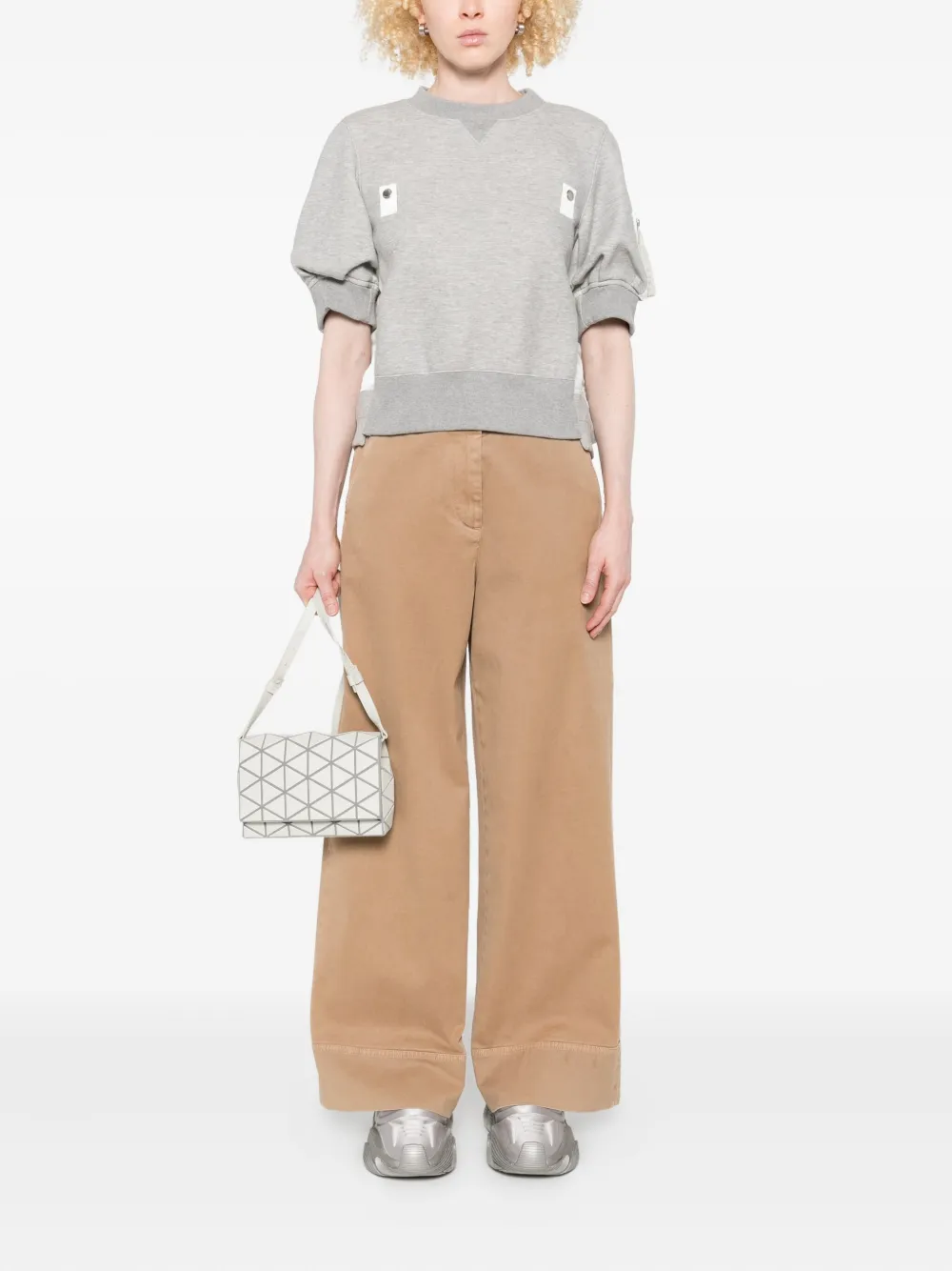 sacai panelled zip-fastening sweatshirt | Sweaters | Image 2