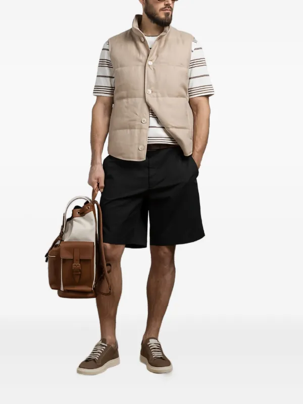 ブルネロ・クチネリ キルティング ベスト Brunello Cucinelli キルティング ベスト | ブラウン | FARFETCH JP