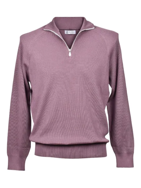 Brunello Cucinelli suéter tejido de canalé