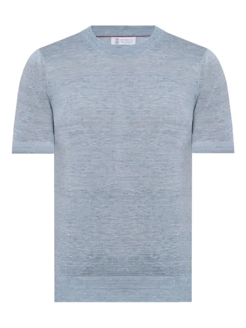 Brunello Cucinelli short-sleeve crew-neck sweater
