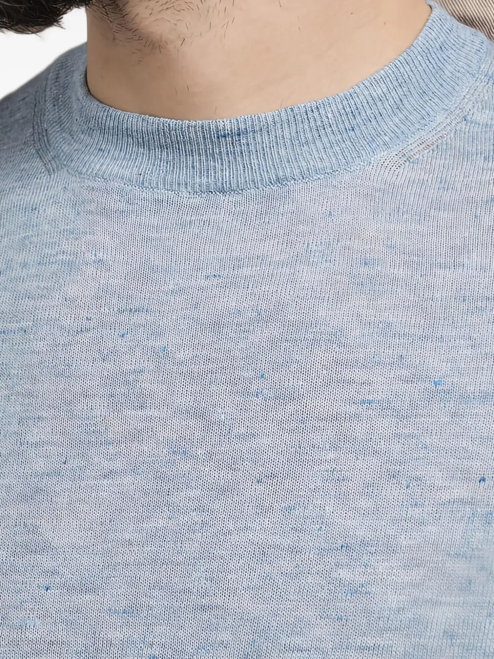 Brunello Cucinelli Trui met ronde hals en korte mouwen Blauw